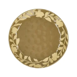Pomax Vaisselle-ROMANCE - assiette à dessert - porcelaine - DIA 20,3 x H 2 cm - cumin