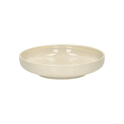 Pomax Vaisselle-ROMANCE - blate - porcelaine - DIA 20,3 x H 4,5 cm - latté