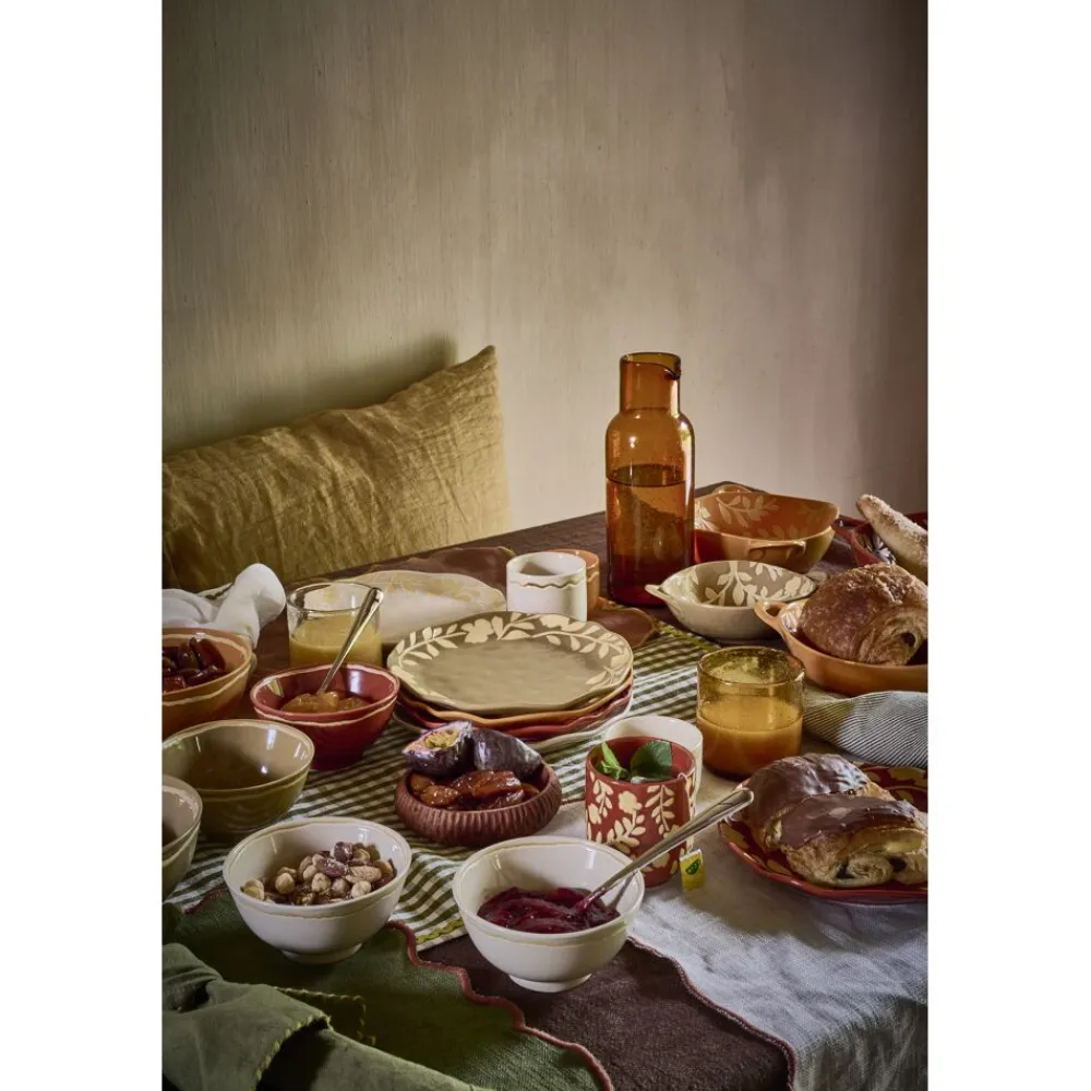 Pomax Vaisselle-ROMANCE - bol à céréales - porcelaine - DIA 11,5 x H 6 cm - paprika