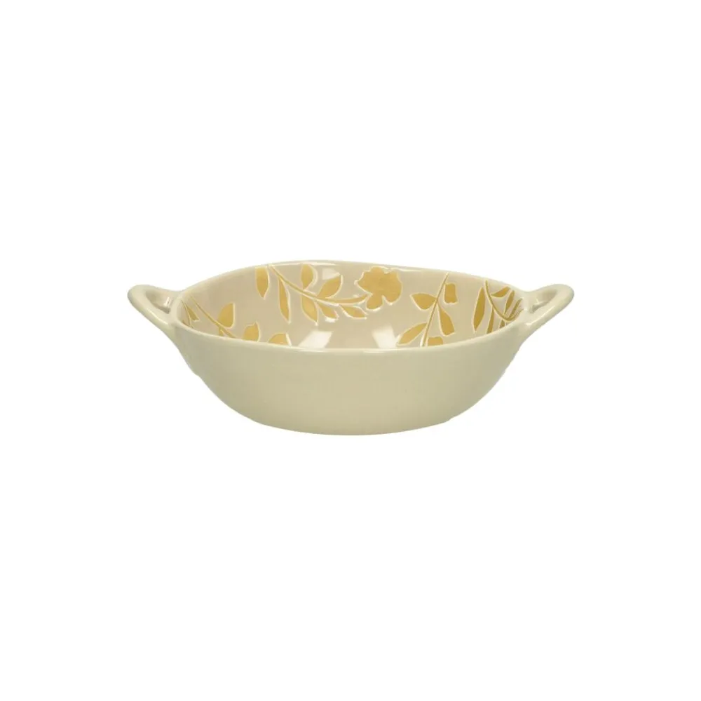 Pomax Saladiers / Plats À Servir-ROMANCE - bol - porcelaine - L 17,5 x W 13,7 x H 5 cm - latté