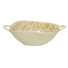 Pomax Saladiers / Plats À Servir-ROMANCE - bol - porcelaine - L 24,5 x W 18,5 x H 6 cm - latté