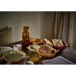 Pomax Saladiers / Plats À Servir-ROMANCE - bol - porcelaine - L 17,5 x W 13,7 x H 5 cm - cumin