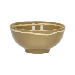 Pomax Vaisselle-ROMANCE - bol à soupe - porcelaine - DIA 15 x H 7 cm - cumin