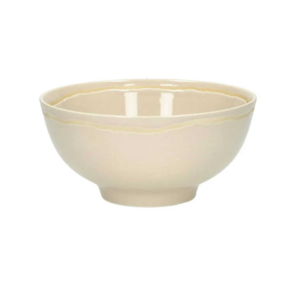 Pomax Vaisselle-ROMANCE - bol à soupe - porcelaine - DIA 15 x H 7 cm - latté