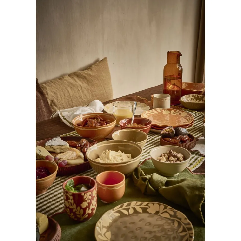 Pomax Vaisselle-ROMANCE - bol à soupe - porcelaine - DIA 15 x H 7 cm - cumin