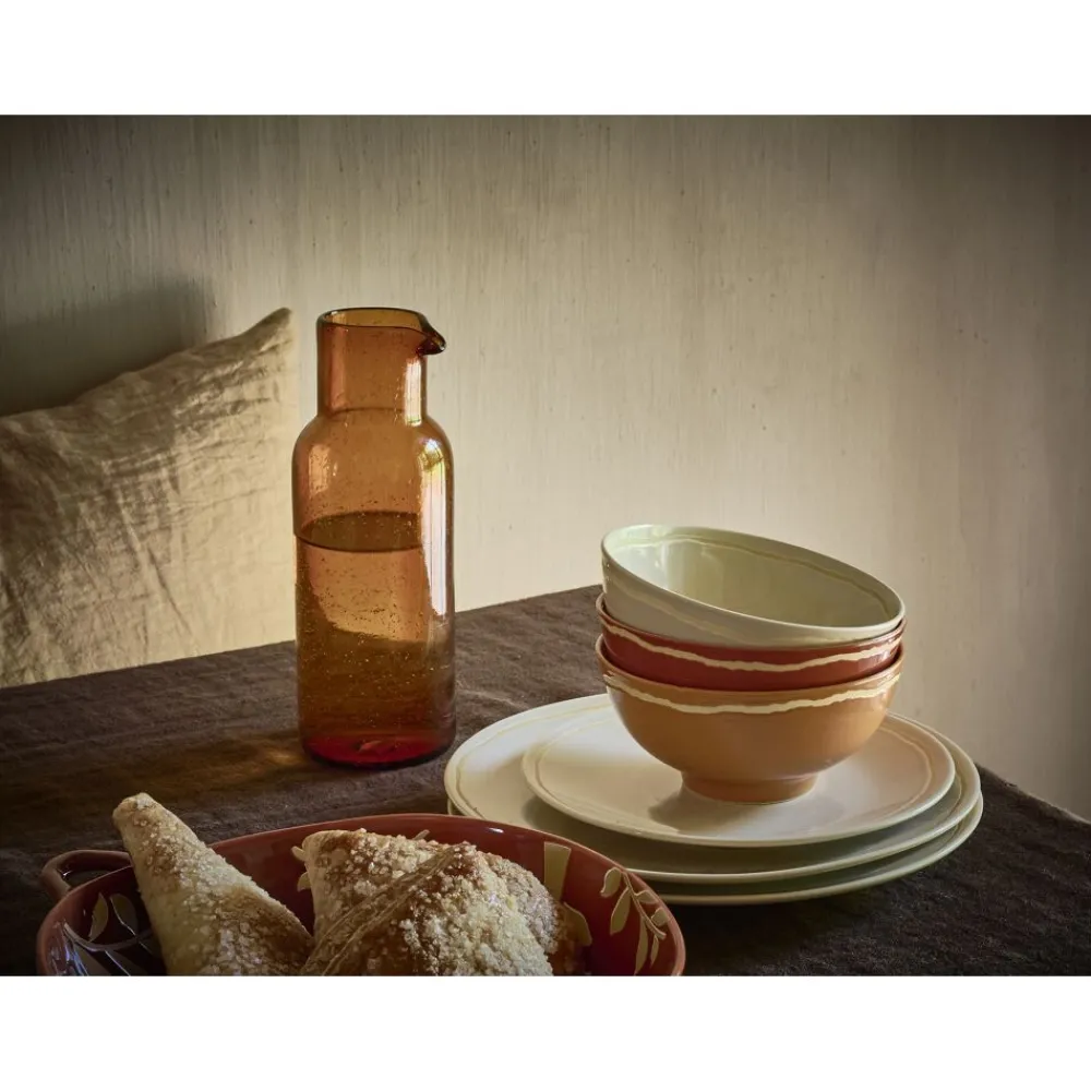 Pomax Vaisselle-ROMANCE - bol à soupe - porcelaine - DIA 15 x H 7 cm - paprika