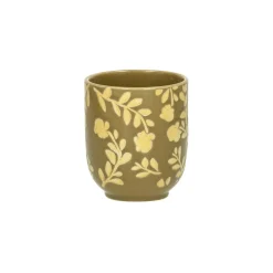 Pomax Vaisselle-ROMANCE - gobelet - porcelaine - DIA 7 x H 8 cm - cumin