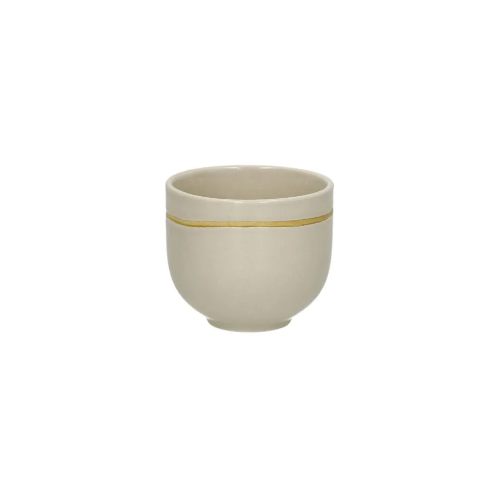 Pomax Vaisselle-ROMANCE - tumbler - porcelaine - DIA 7 x H 6 cm - latté