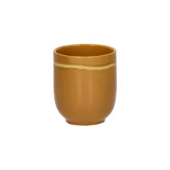 Pomax Vaisselle-ROMANCE - tumbler - porcelaine - DIA 7 x H 8 cm - safran