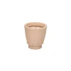 Pomax Senteurs-RONDA - bougie 1 mèche - argile / cire - DIA 8 x H 8 cm - ivoire