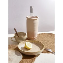 Pomax Accessoires-RONDA - refroidisseur de vin - argile - DIA 11 x H 21 cm - ivoire