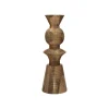 Pomax Chandeliers-ROTELLO - bougeoir - bois de mangier - DIA 13,5 x H 40 cm - naturel