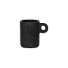 Pomax Cache-pots-SAGGAR - pot à fleurs - terracotta - DIA 7 x H 9 cm - noir