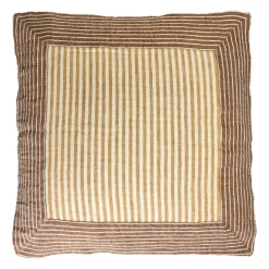 Pomax Coussins-SAINT-TROPEZ - coussin - lin / coton - L 60 x W 60 cm - rouille