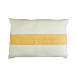 Pomax Coussins-SAINT-TROPEZ - coussin - lin - L 65 x W 45 cm - jaune