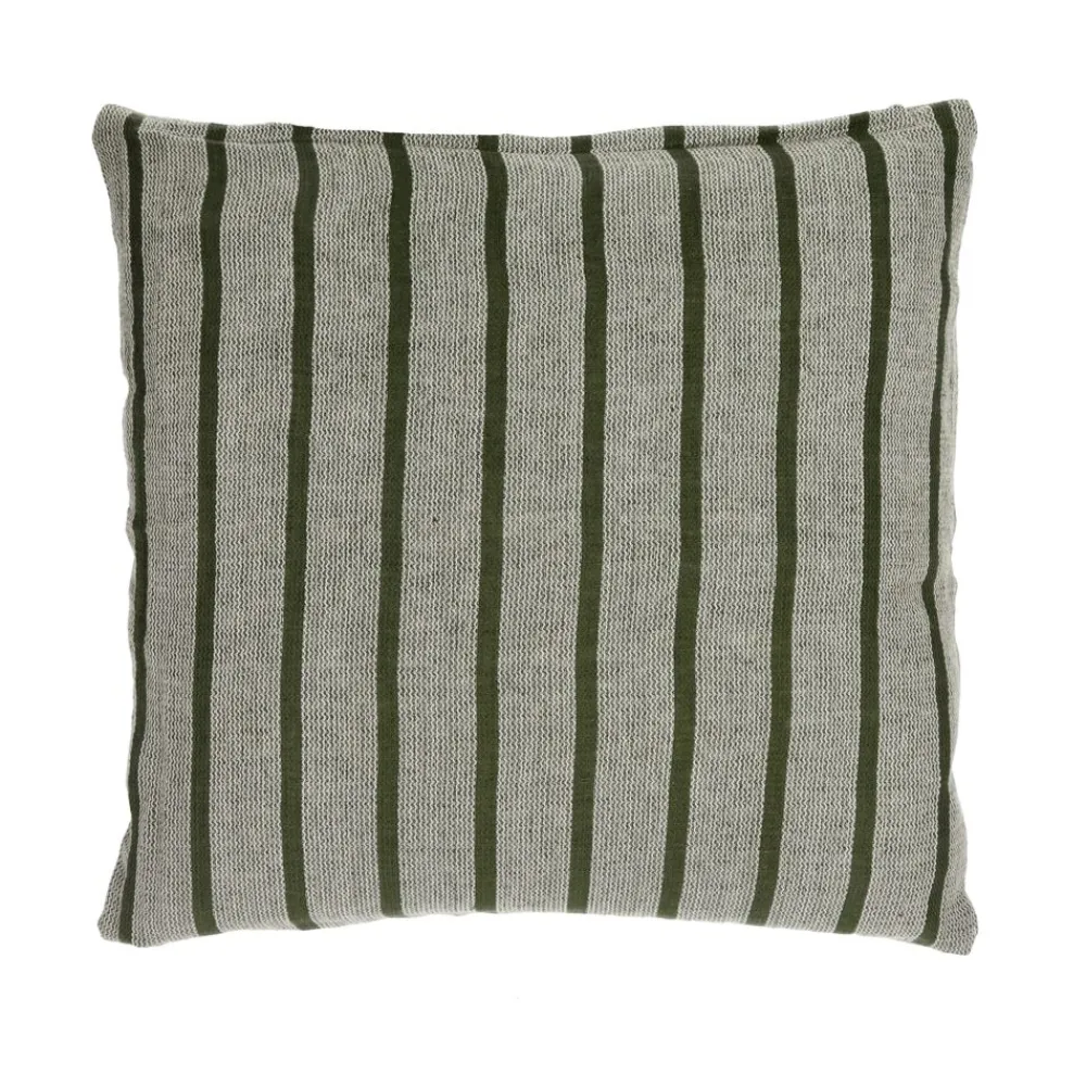Pomax Coussins-SAINT-TROPEZ - coussin - lin / coton - L 50 x W 50 cm - vert