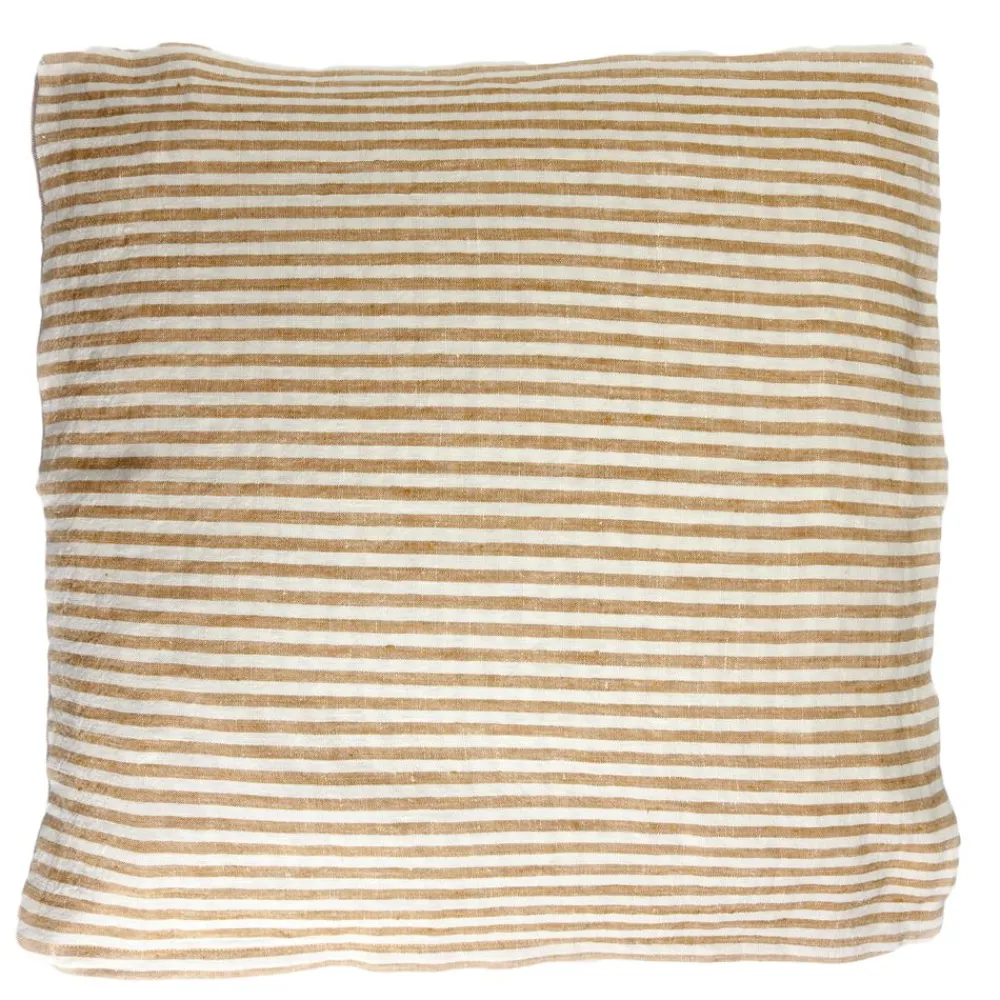 Pomax Coussins-SAINT-TROPEZ - coussin - lin / coton - L 60 x W 60 cm - rouille