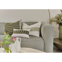 Pomax Coussins-SAINT-TROPEZ - coussin - lin - L 65 x W 45 cm - vert