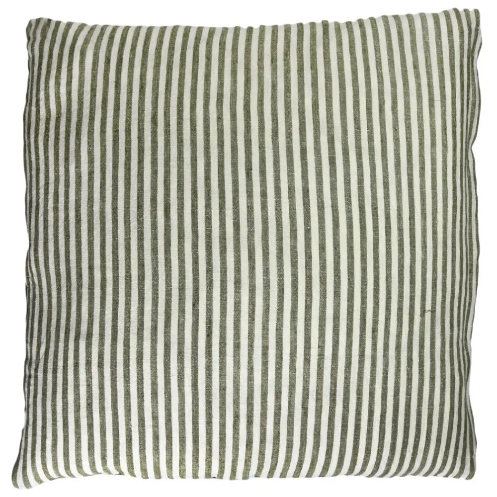 Pomax Coussins-SAINT-TROPEZ - coussin - lin / coton - L 60 x W 60 cm - vert