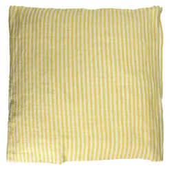 Pomax Coussins-SAINT-TROPEZ - coussin - lin / coton - L 60 x W 60 cm - jaune