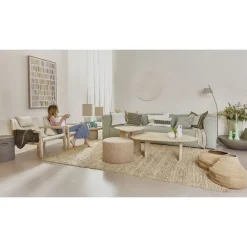 Pomax Coussins-SAINT-TROPEZ - coussin - lin / coton - L 50 x W 30 cm - vert