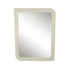 Pomax Miroirs-SALAMANCA - miroir - enduit à la chaux / mdf - L 100 x W 75 x D 3 cm - blanc cassé