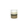 Pomax Senteurs-SAUVAGE - bougie parfumée 1 mèche - "black oudh" parfum - cire de paraffine / verre - DIA 7,5 x H 9 cm - naturel