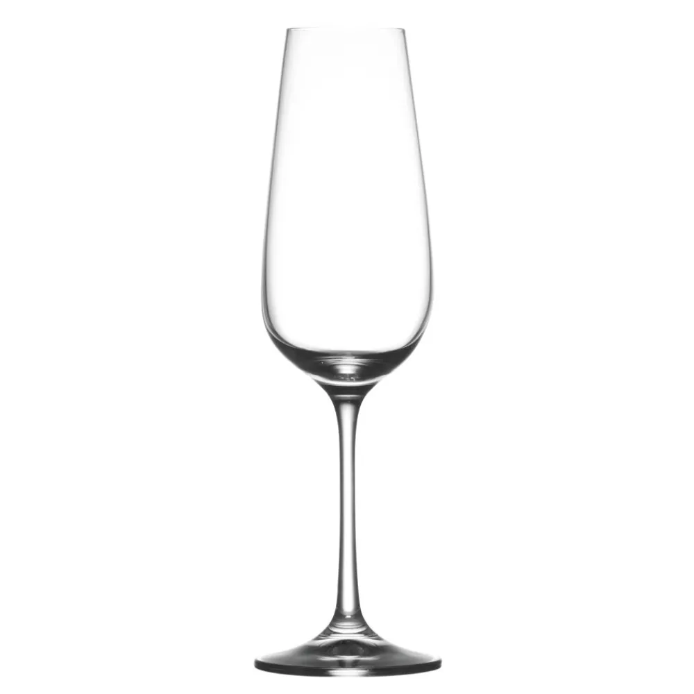 Pomax Verres-SAUVIGNON - flûte à champagne - verre cristallin - DIA 7 x H 23,5 cm
