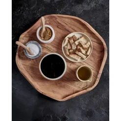 Pomax Plateaux-SAVANNA - plat - bois d'acacia - L 37 x W 34,5 x 2,5 cm - naturel