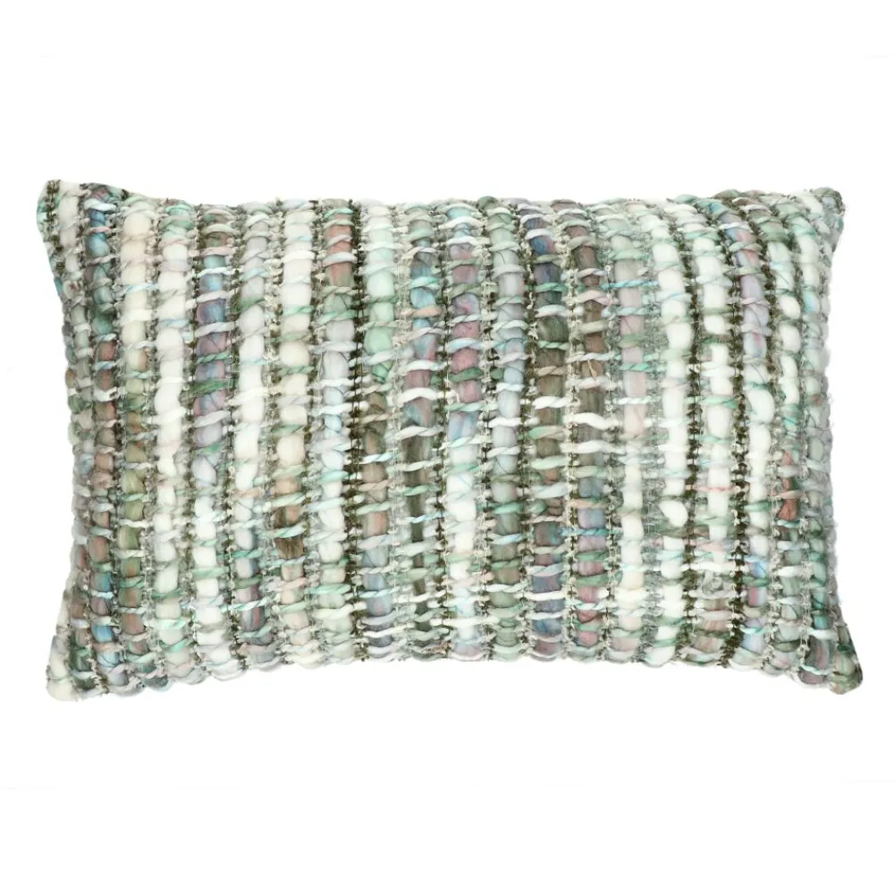 Pomax Coussins-SAVONA - coussin - acrylique - L 50 x W 30 cm - vert