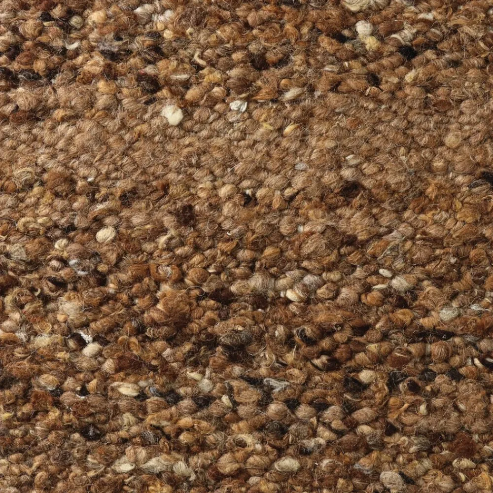 Pomax Tapis-SEBASTIAN - tapis à poils longs - laine - L 300 x W 200 cm (+ - 7 cm ) - rouille