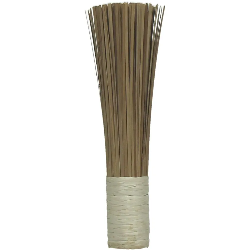 Pomax Objets De Décoration-SEIYO - petit balai - bambou/ rotin - naturel - S - DIA 4,5 x 30cm