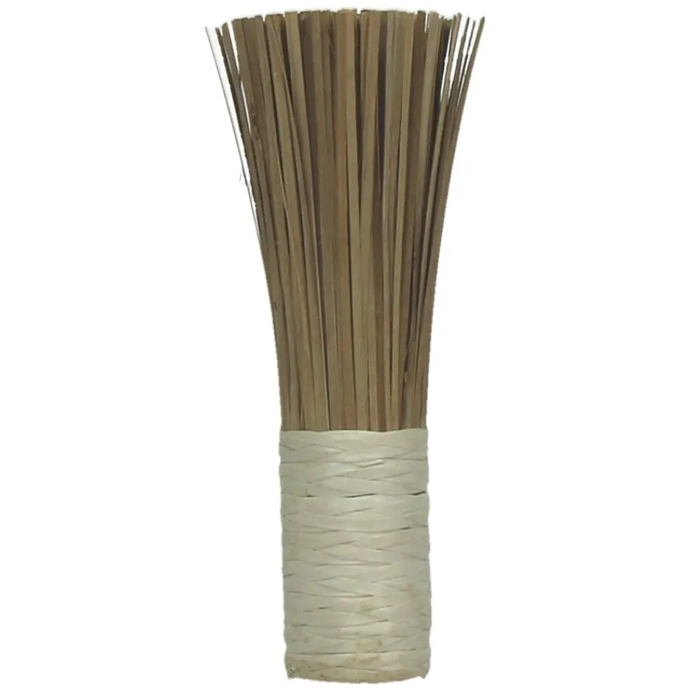 Pomax Objets De Décoration-SEIYO - petit balai - bambou/ rotin - naturel - S - DIA 4,5 x 21cm