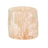 Pomax Photophores / T-lights-SELENA - photophore - selenite - DIA 14 x H 14 cm - rose