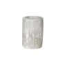 Pomax Photophores / T-lights-SELENA - photophore - selenite - DIA 8 x H 12 cm - blanc