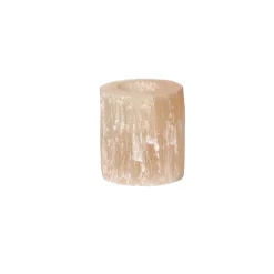 Pomax Photophores / T-lights-SELENA - photophore - selenite - DIA 7 x H 8 cm - rose