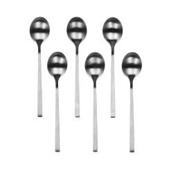 Pomax Couverts-SERENITY - set/6 cuillères à café 18/10 - acier inoxidable - H 14,5 cm - argent