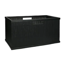 Pomax Concepts Modulaires-SHADOW - panier - bambou / bois - L 56 x W 29,5 x H 27 cm - noir