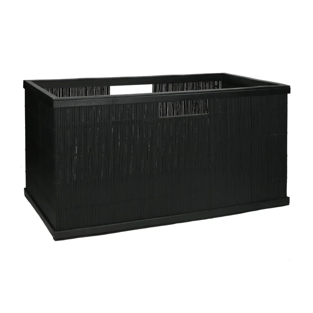 Pomax Concepts Modulaires-SHADOW - panier - bambou / bois - L 56 x W 29,5 x H 27 cm - noir