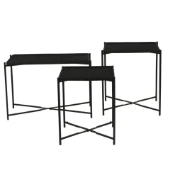 Pomax Concepts Modulaires-SHADOW - plateau M - bambou / bois - L 40 x W 40 x H 2 cm - noir