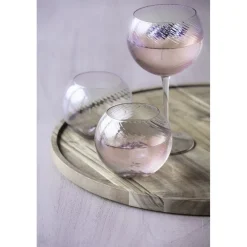 Pomax Verres-SHIRLEY - gobelet à cocktail - verre - DIA 11 x H 9 cm - rose