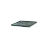 Pomax Bols & Paniers-SINCLAIR - plat - aluminium - L 20 x W 20 x H 1,5 cm - vert