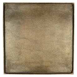 Pomax Bols & Paniers-SINCLAIR - plat - aluminium - L 39 x W 39 x H 1,5 cm - brass