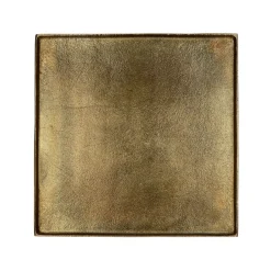 Pomax Bols & Paniers-SINCLAIR - plat - aluminium - L 29,5 x W 29,5 x H 1,5 cm - brass