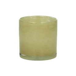 Pomax Photophores / T-lights-SKLO - photophore - verre - DIA 12 x H 12 cm - lin
