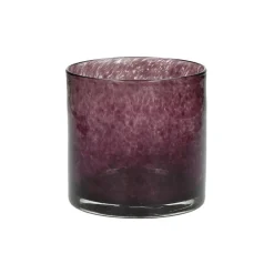Pomax Photophores / T-lights-SKLO - photophore - verre - DIA 12 x H 12 cm - aubergine