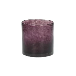 Pomax Photophores / T-lights-SKLO - photophore - verre - DIA 10 x H 10 cm - aubergine