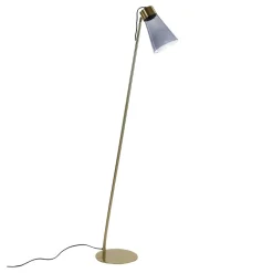 Pomax Lampadaires-SOPHIE - lampadaire - métal / verre - DIA 25,5 x H 144 cm - fumé