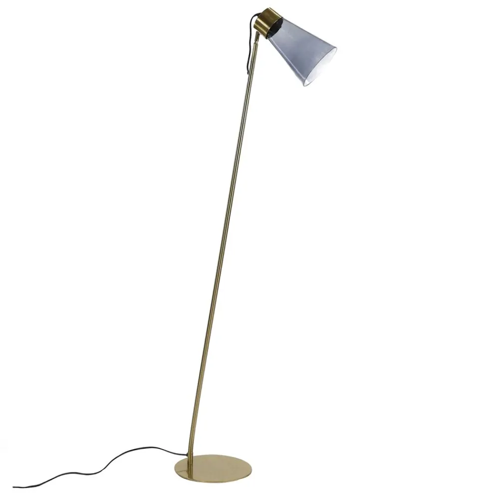Pomax Lampadaires-SOPHIE - lampadaire - métal / verre - DIA 25,5 x H 144 cm - fumé