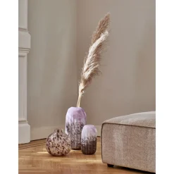 Pomax Vases-SOURIO - vase - verre - DIA 13,5 x H 25,5 cm - mix de couleurs